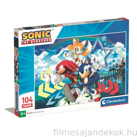 Sonic a sündisznó Star 104 db-os puzzle Clementoni