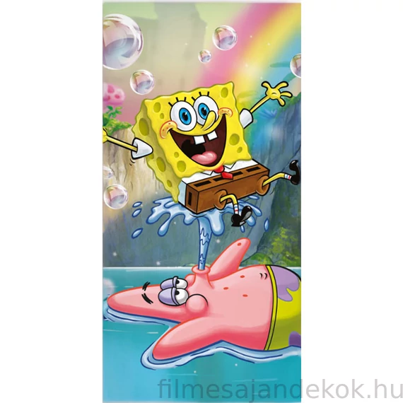 SpongyaBob Paradise fürdőlepedő, strand törölköző 70x140 cm