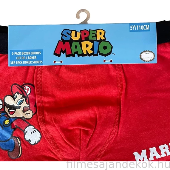 Super Mario gyerek boxeralsó 2 darab/csomag 12 év