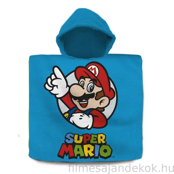 Super Mario Victory strand törölköző poncsó 60x120 cm