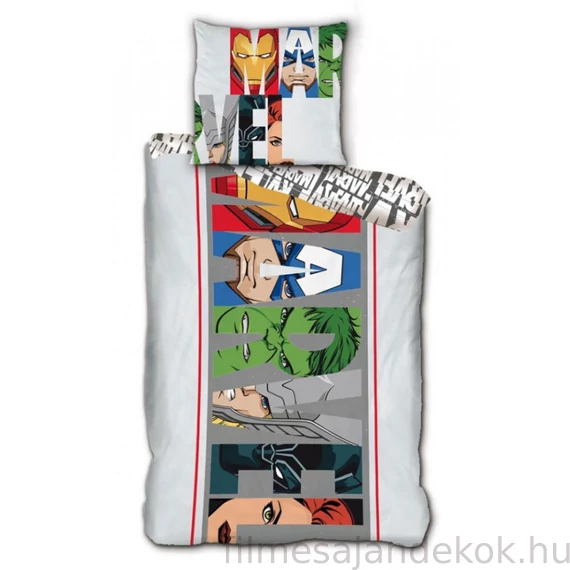 Boszúállók Marvel Heroic Squad ágyneműhuzat 140×200cm, 63×63 cm microfibre