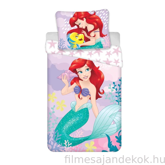 Disney Hercegnők Ariel Pink ágyneműhuzat 140×200cm, 70×90 cm