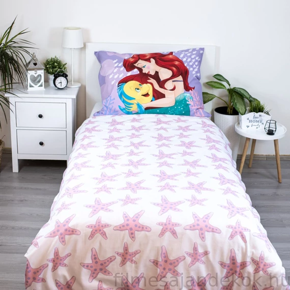 Disney Hercegnők Ariel Pink ágyneműhuzat 140×200cm 70×90 cm