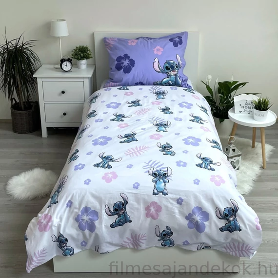 Disney Lilo és Stitch A csillagkutya Blooming ágyneműhuzat 140×200cm 70×90 cm