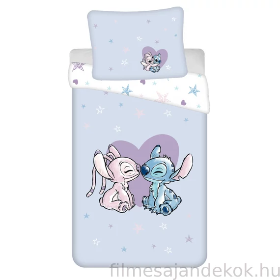 Disney Lilo és Stitch, A csillagkutya Heart ágyneműhuzat 140×200cm, 70×90 cm
