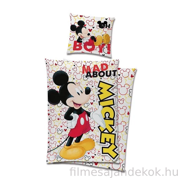 Disney Mickey Mad ágyneműhuzat 140×200cm, 70x90 cm