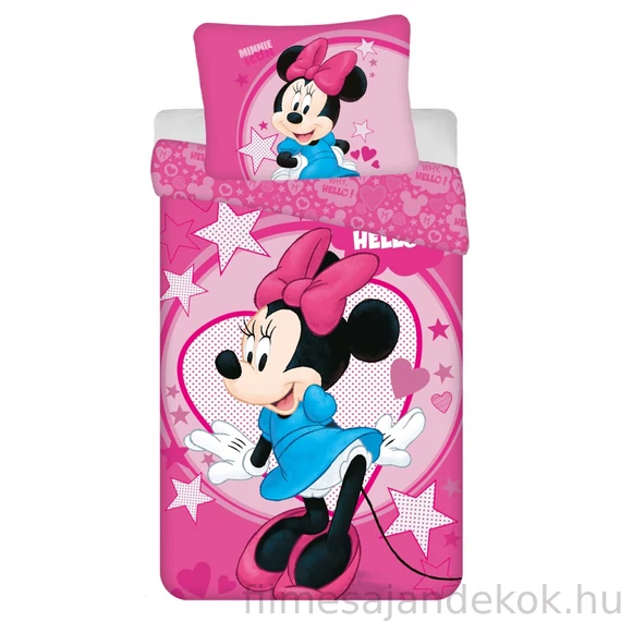 Disney Minnie Hello ágyneműhuzat 140×200cm, 70×90 cm microfibre
