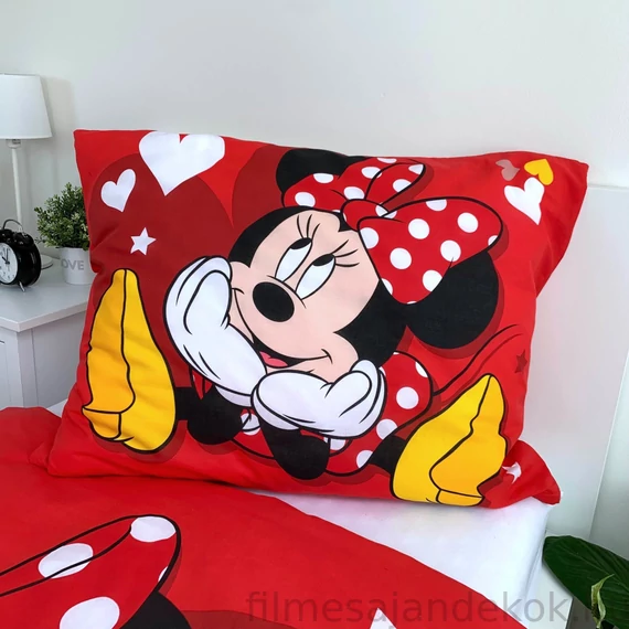 Disney Minnie Love & Stars ágyneműhuzat 140×200cm 70×90 cm