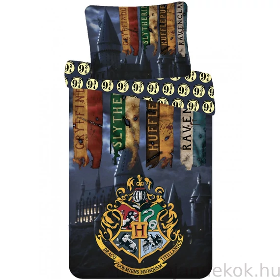 Harry Potter Houses ágyneműhuzat 140×200cm, 70×90 cm