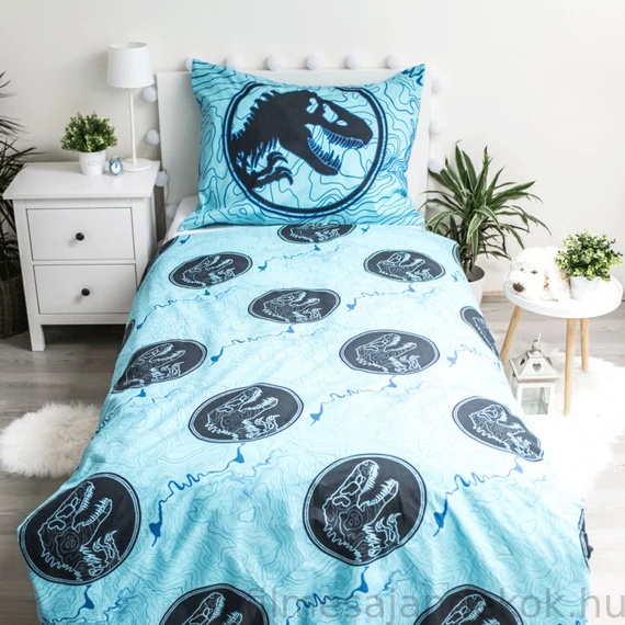 Jurassic World Dinosaur Tracker Sötétben világító ágyneműhuzat 140×200cm 70x90 cm