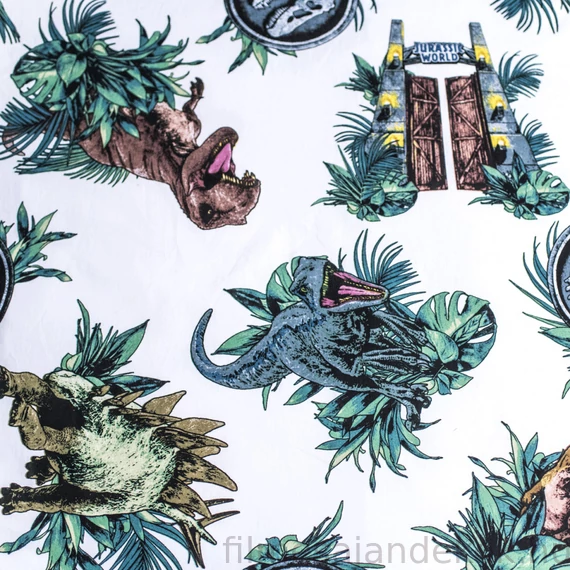 Jurassic World Roar sötétben világító ágyneműhuzat 140×200cm 70x90 cm