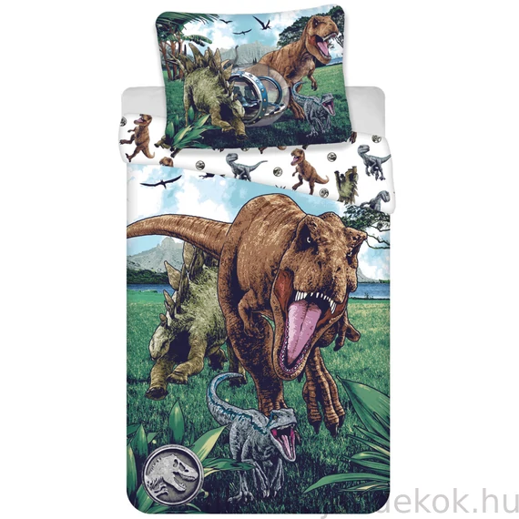 Jurassic World Trio ágyneműhuzat 140x200 cm, 70x90 cm