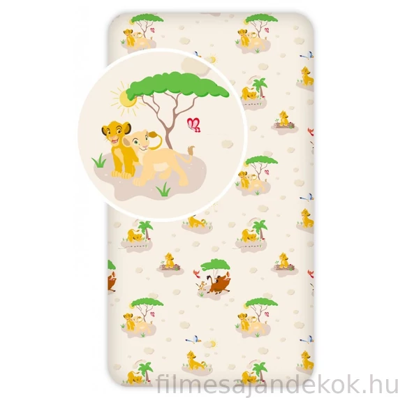 Disney Az Oroszlánkirály Trees gumis lepedő 90x200 cm