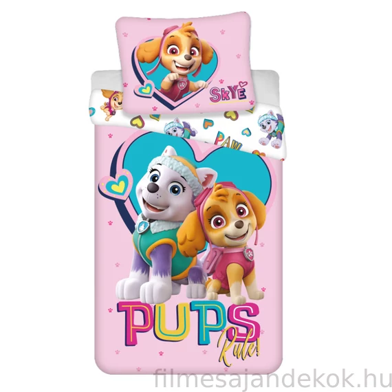 Mancs Őrjárat Pups Rule ágyneműhuzat 140×200cm, 70×90 cm microfibre