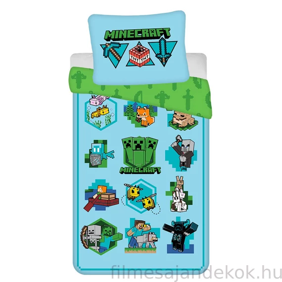 Minecraft Icons ágyneműhuzat 140×200cm, 70×90 cm