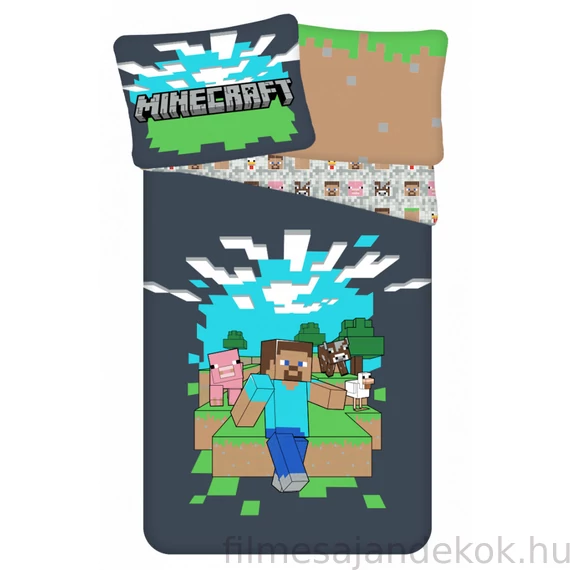 Minecraft ágyneműhuzat 140×200cm, 70×90 cm
