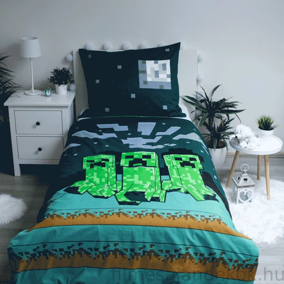 Minecraft Sssleep Tight ágyneműhuzat 140×200cm 70×90 cm