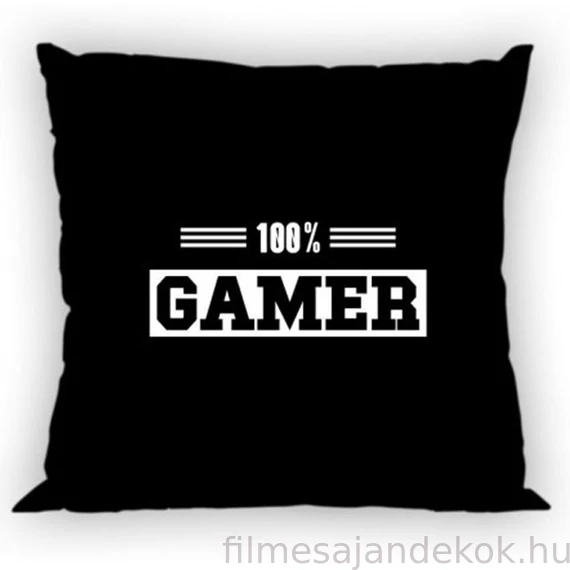 Gamer Black párnahuzat 40x40 cm