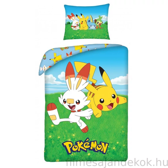 Pokémon Field ágyneműhuzat 140×200cm, 70×90 cm
