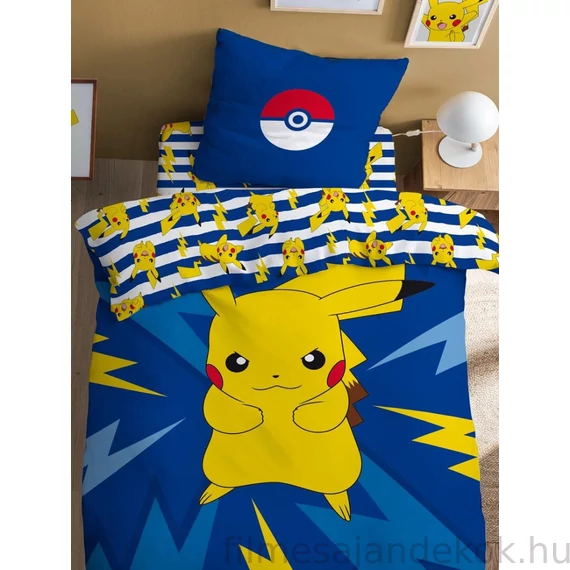 Pokémon Pika-Power ágyneműhuzat 140×200cm 70×90 cm