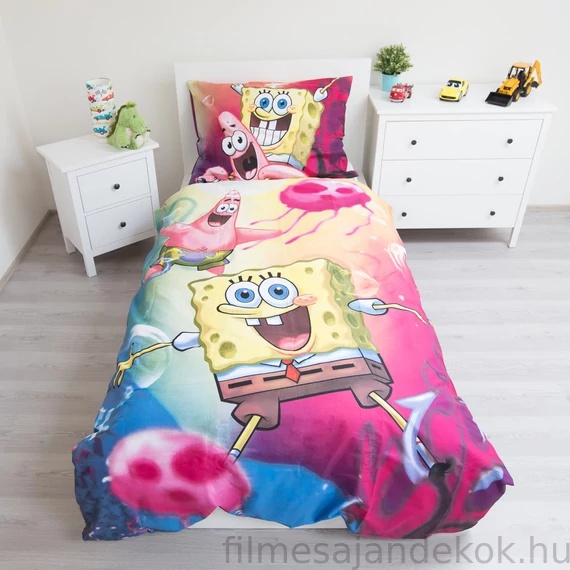 SpongyaBob BikiniBottom ágyneműhuzat 140×200cm 70×90 cm
