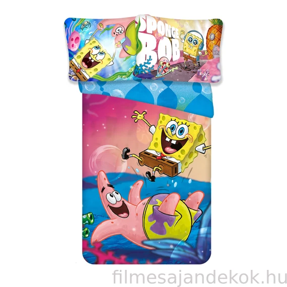 SpongyaBob Fun ágyneműhuzat 135×200cm, 80×80 cm