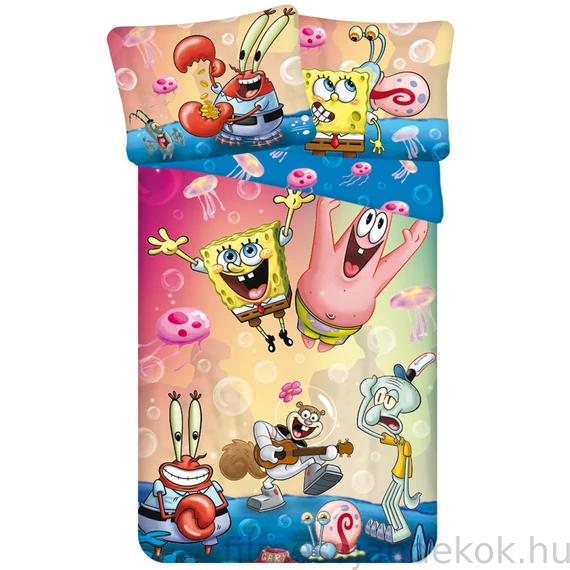SpongyaBob Party ágyneműhuzat 140×200cm, 70×90 cm microfibre