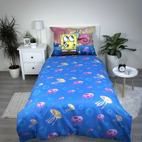 SpongyaBob Party ágyneműhuzat 140×200cm 70×90 cm microfibre
