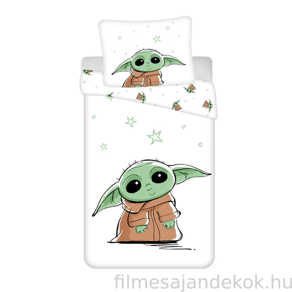 Star Wars Baby Yoda ágyneműhuzat 140x200 cm, 70x90 cm
