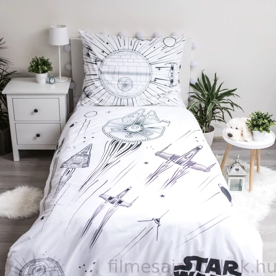 Star Wars Death Star Sötétben világító ágyneműhuzat 140×200cm 70x90cm
