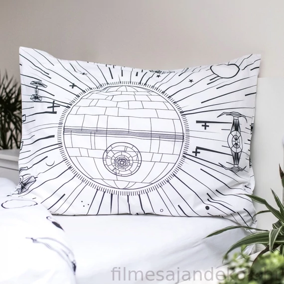 Star Wars Death Star Sötétben világító ágyneműhuzat 140×200cm 70x90cm