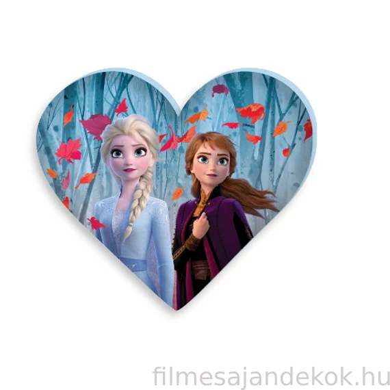 Disney Jégvarázs Leaf formapárna, díszpárna 35x30 cm Velúr