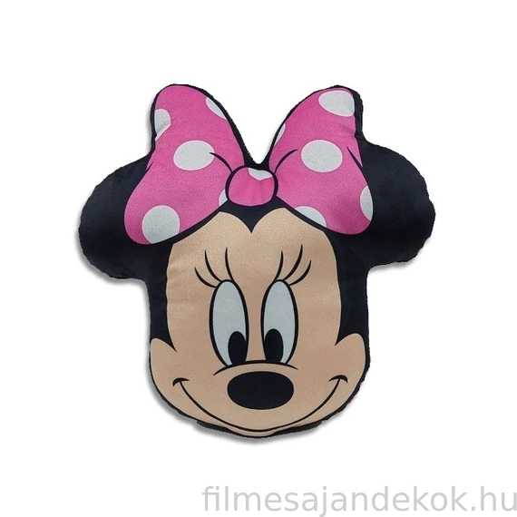 Disney Minnie Head 3D formapárna, díszpárna 35 cm Velúr