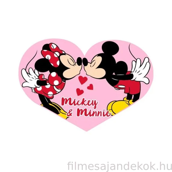 Disney Minnie, Mickey Heart 3D formapárna, díszpárna 40 cm