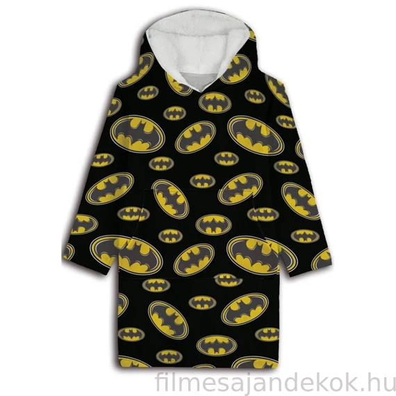 Batman belebújós plüss polár takaró, poncsó 7-14 év