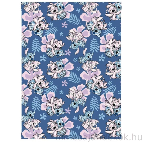 Disney Lilo és Stitch, A csillagkutya Hibiscus coral fleece takaró 110x150cm