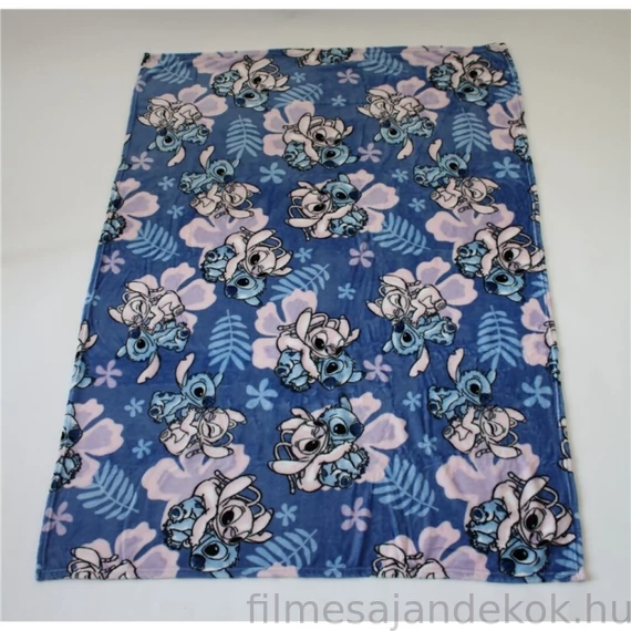 Disney Lilo és Stitch A csillagkutya Hibiscus coral fleece takaró 110x150cm