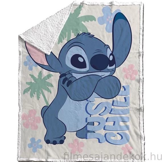 Disney Lilo és Stitch A csillagkutya Just Chill sherpa takaró 130x170cm