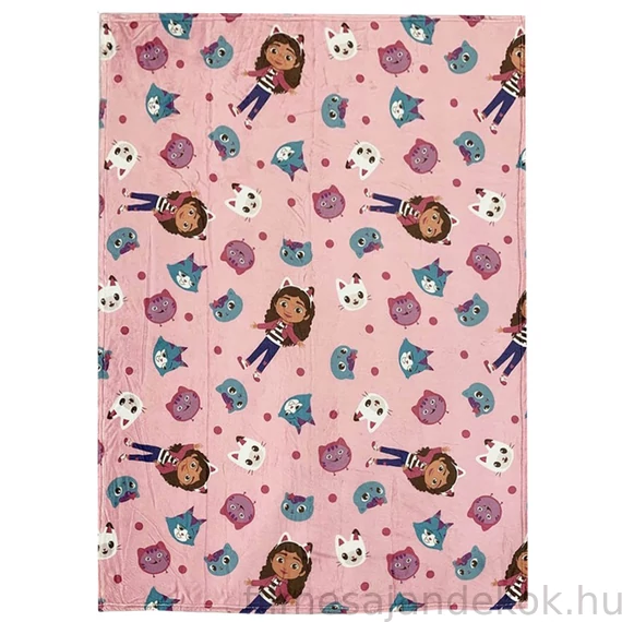 Gabi babaháza Cats flanel takaró 110x150cm