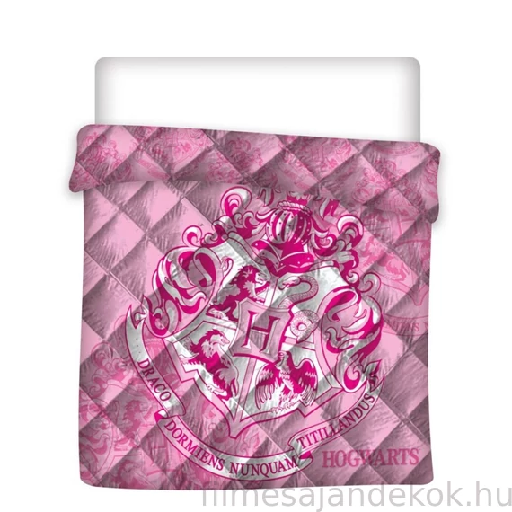 Harry Potter Hogwarts Pink steppelt ágytakaró, paplan 240x220cm