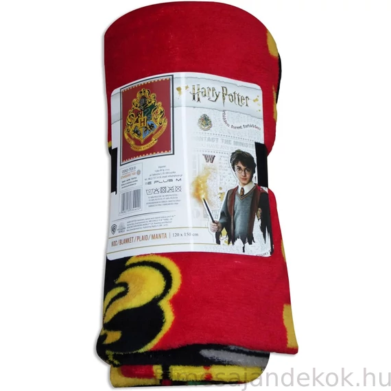 Harry Potter Red coral fleece polár takaró 120x150cm