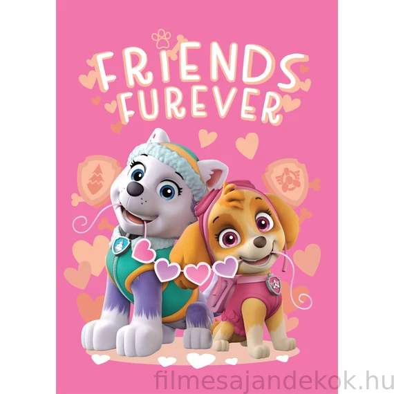 Mancs Őrjárat Friends Furever polár takaró 100x140cm