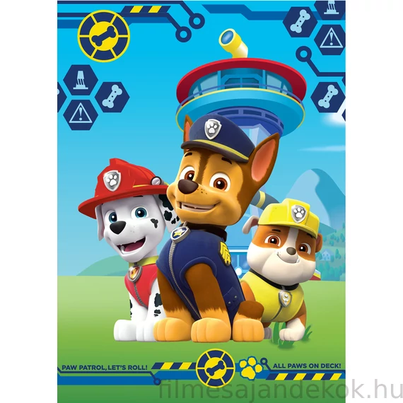 Mancs Őrjárat Paws on Deck polár takaró 100x140cm