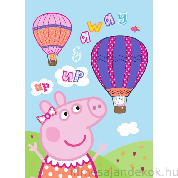 Peppa malac Hot Air Balloon polár takaró 100x140cm