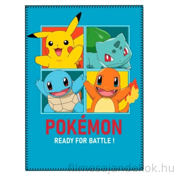 Pokémon Blue polár takaró 100x140 cm