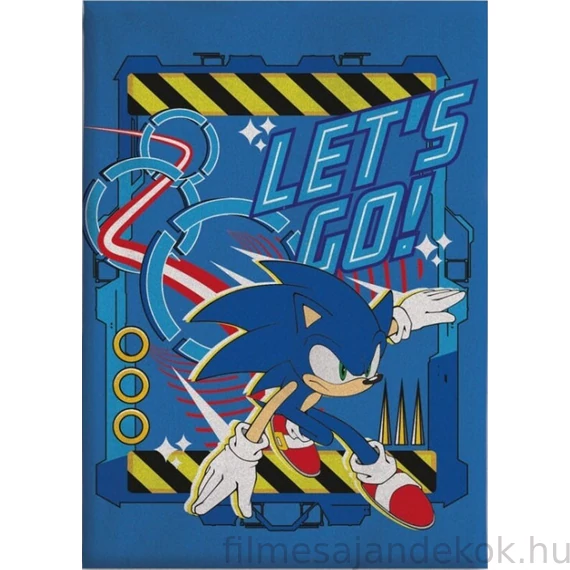 Sonic a sündisznó Let's Go coral fleece takaró 110x150cm
