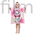 Disney Marie Pink Flower strand törölköző poncsó 50x115 cm
