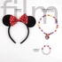 Disney Minnie Charm ékszer és hajpánt szett