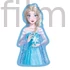 Disney Jégvarázs Elsa 3D formapárna, díszpárna 35 cm