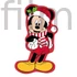 Disney Mickey Jolly karácsonyi 3D formapárna, díszpárna 35 cm Velúr